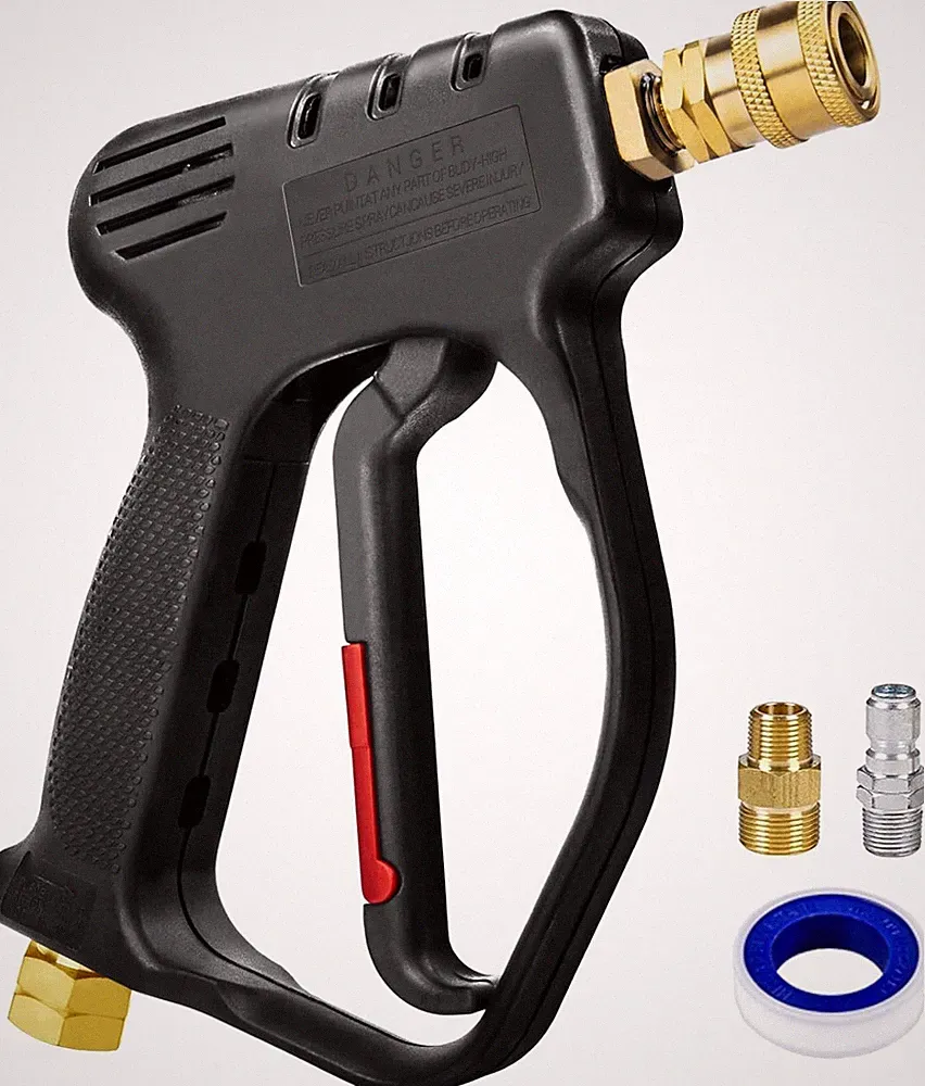 MEKOH Short Pressure Washer Gun, 4000 PSI High Power Dark Night Black
