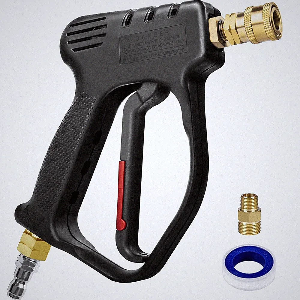 MEKOH Short Pressure Washer Gun, 4000 PSI High Power Washer Spray Gun, 10.5 G...
