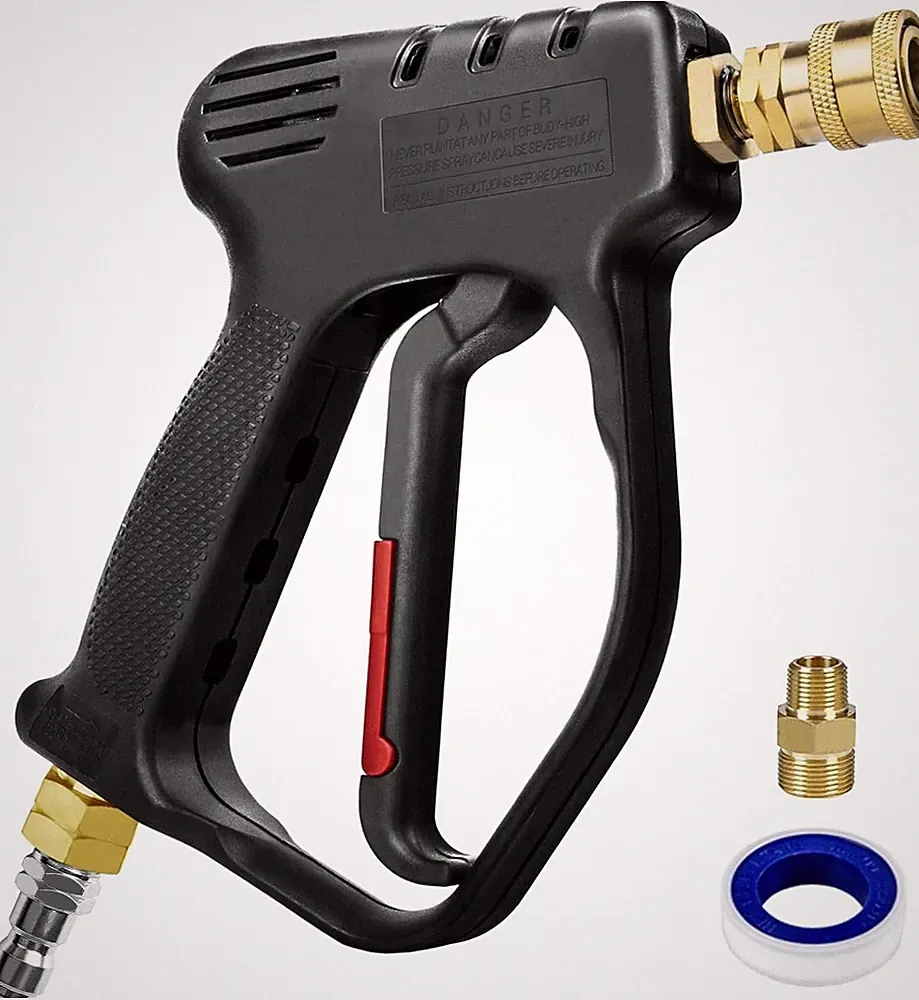 MEKOH Short Pressure Washer Gun 4000PSI 10.5GPM Stubby Spray Gun Quick Connect