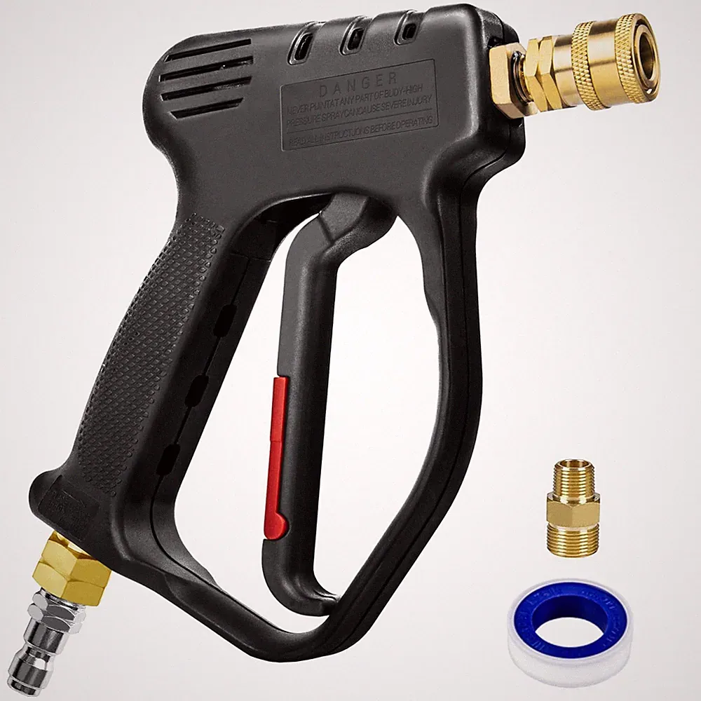 MEKOH Short Pressure Washer Gun 4000PSI, Stubby Pressure Washer Gun 10.5GPM |...