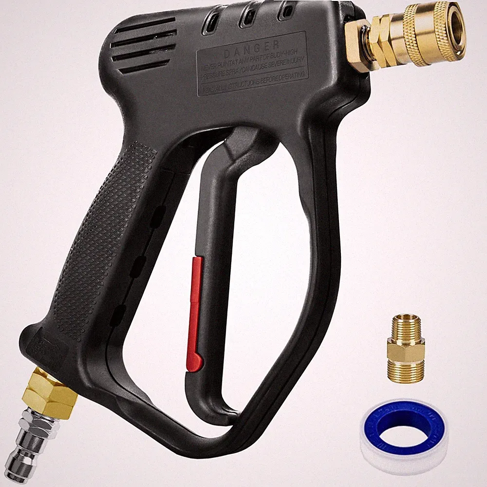 MEKOH Short Pressure Washer standard gun 4000psi, 4000psi Dark Night Black
