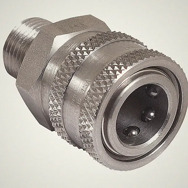 MI-T-M 17-0042 Quick Connect Coupler,Male,3/8 x 3/8 In 5JKN8