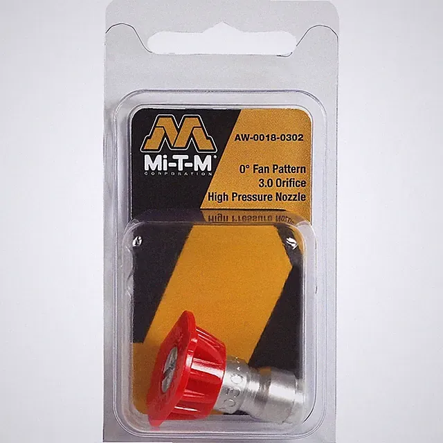 Mi-T-M 3.0 Orifice 0 Degree (Red) Pressure Washer Quick Connect Nozzle