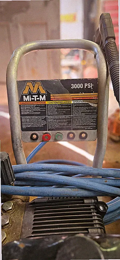 Mi-T-M 3000 PSI Gasoline Cold Water Pressure Washer w/ Wheels & Hose