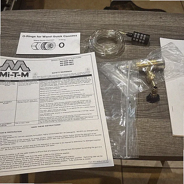 MI-T-M Adjustable chemical injector 4004 Series Pressure Washer w/ Soap Nozzle