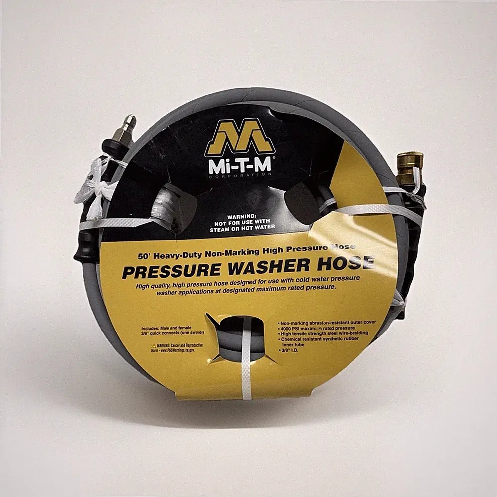 Mi-T-M AW-0851-0338 50' x 3/8" Pressure Washer Hose 4000psi w/Quick Connect NEW