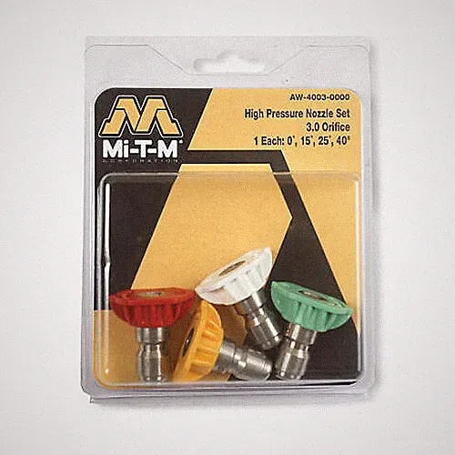 Mi-T-M AW-4003-0000 4-Pack High-Pressure Washer Spray Nozzle - Quantity 1