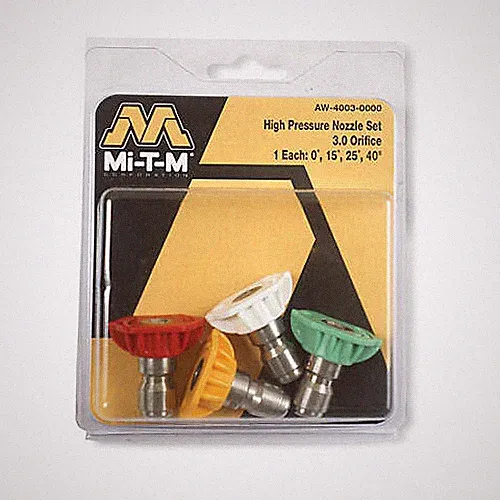 Mi-T-M AW-4035-0000 High-Pressure Washer Spray Nozzle, 3.5 Orifice, 4-Pk.
