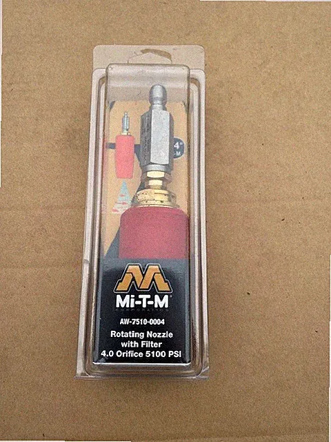 Mi-T-M AW-7510-0004 Pressure Washer Rotating Nozzle, 4.0, 5100 PSI