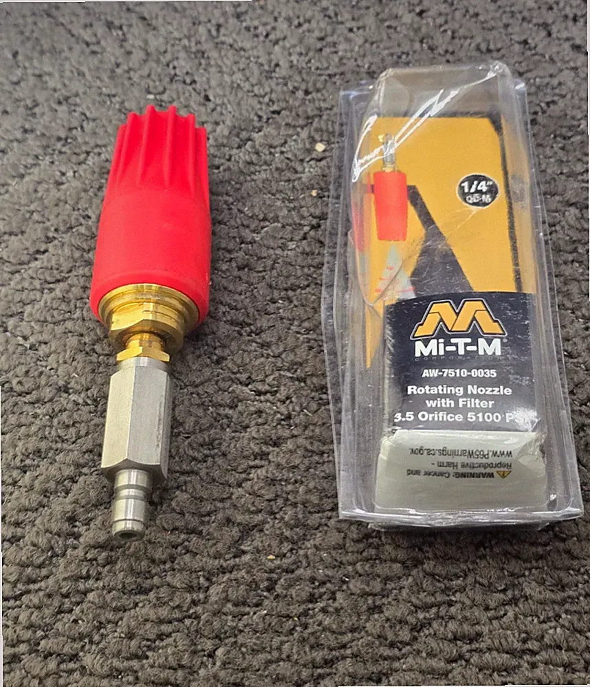 Mi-T-M AW-7510-0035: 3.5 ORIFICE 5100 PSI Rotating Pressure Washer Nozzle