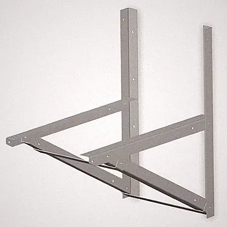 Mi-T-M Aw-9501-0000 Wall Mounting Bracket, 2 Hx22 Wx36 In L
