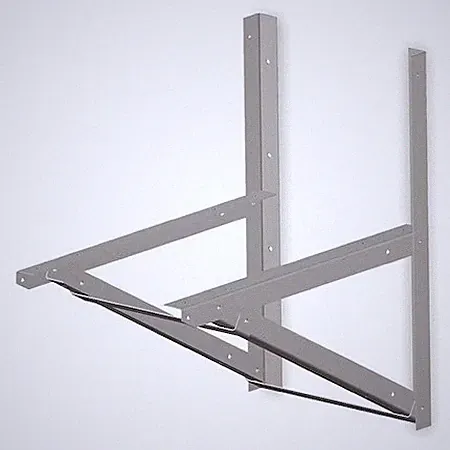 Mi-T-M Aw-9501-0000 Wall Mounting Bracket, 2 Hx22 Wx36 In L