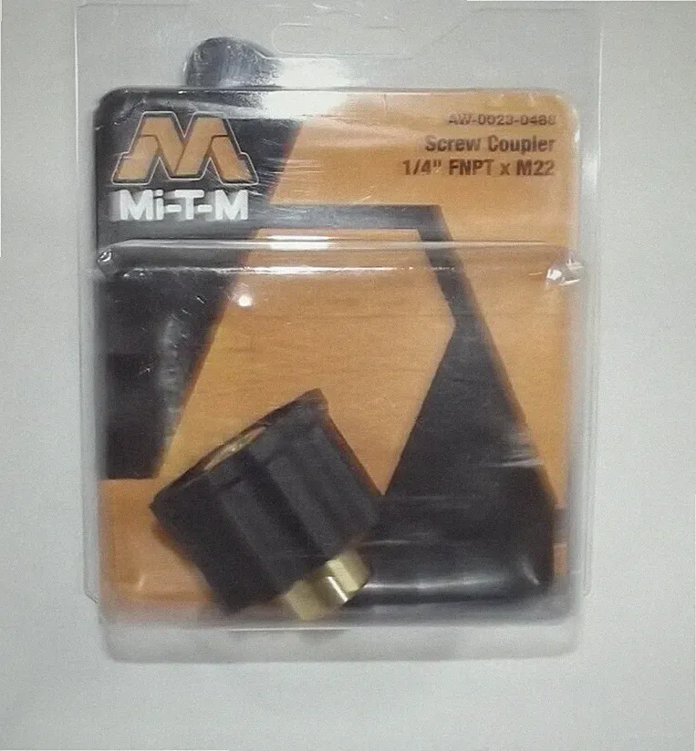 Mi-T-M Female Pressure Washer Screw Coupler 1/4" FNPT x M22 AW-0023-0488 H12