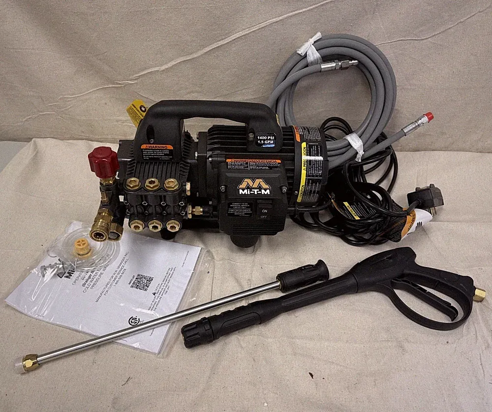 Mi-T-M Gc-1400-0Meh Electric Pressure Washer 1400 Psi 1.5 Gpm Cold Water