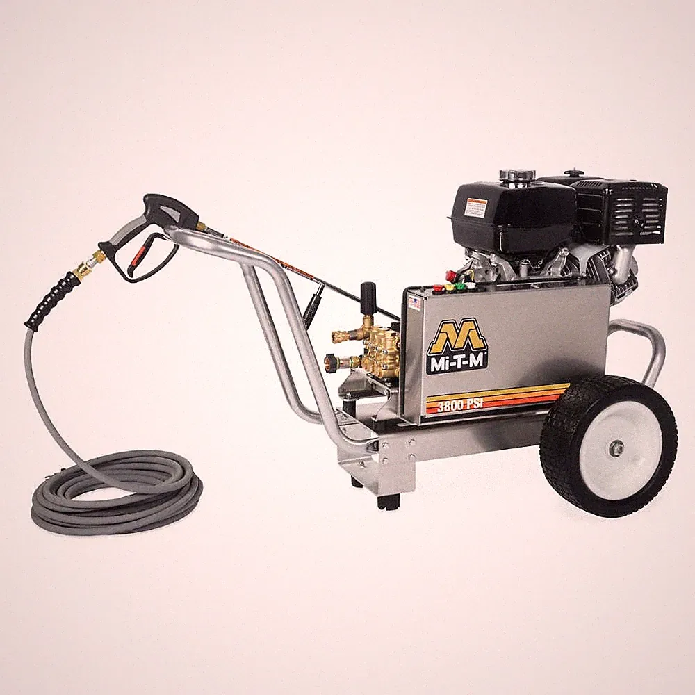MI-T-M Pressure Washer,Cold Water,3800 psi,Gas 822TN2