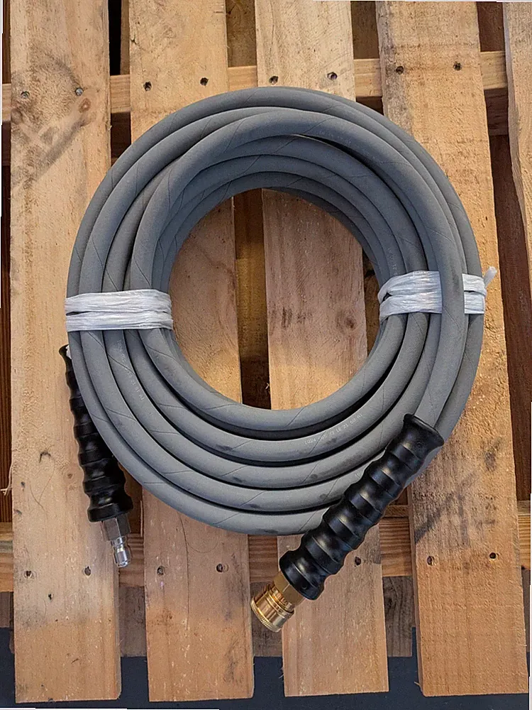 Mi-T-M Pressure Washer Non Marking Hose With Quick Connect 50' x 3/8" 851-0338