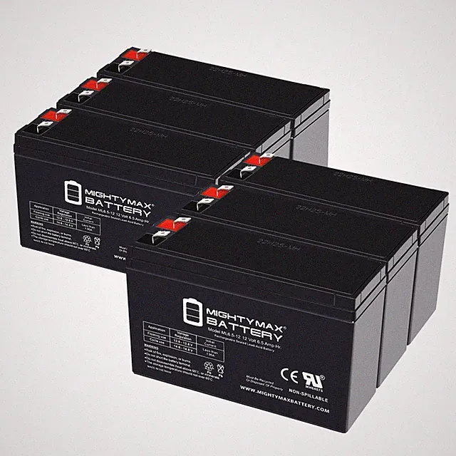Mighty Max 12V 6.5Ah F2 Replaces Powerstroke Subaru 3100 PSI PS80310E - 6 Pack