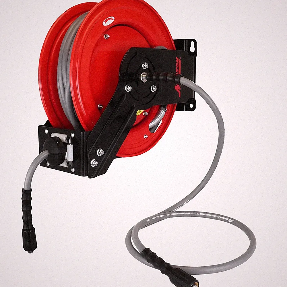 Milton® 1/4" x 50' All-In-One Pressure Washer Dual-Arm Hose Reel