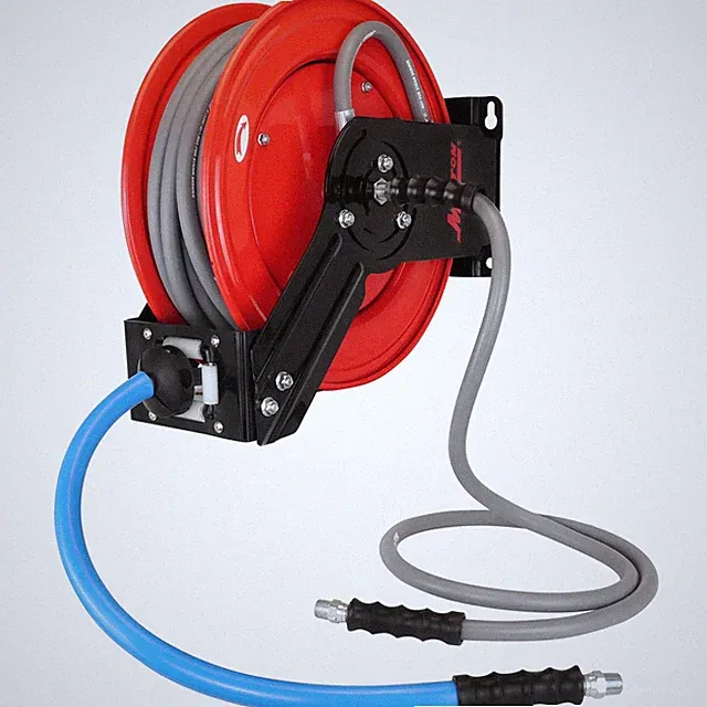 Milton® 3/8" x 50' All-In-One Pressure Washer Dual-Arm Hose Reel