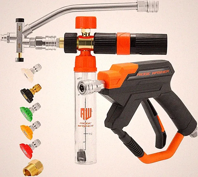 Mini Foam Cannon Pressure Washer Gun 4000 PSI Quick Connect Car Wash Foam Kit...