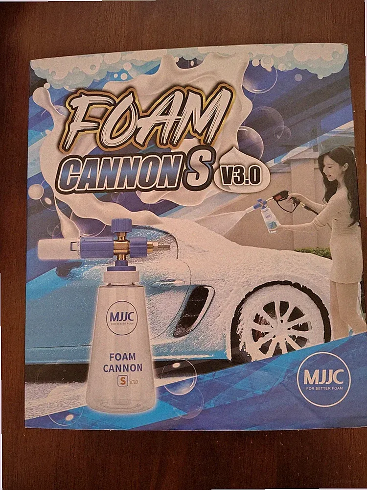 MJJC Foam Cannon S V3.0 with 1/4 Inch Quick Connector for Pressure Washer