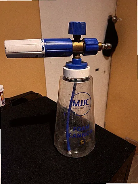 MJJC S V3.0 Foam Cannon Quick Connect for Pressure Washer Blue White Clear