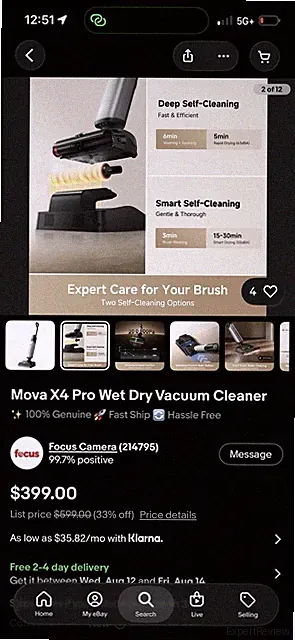 MOVA X4 Pro Cordless Floor Washer