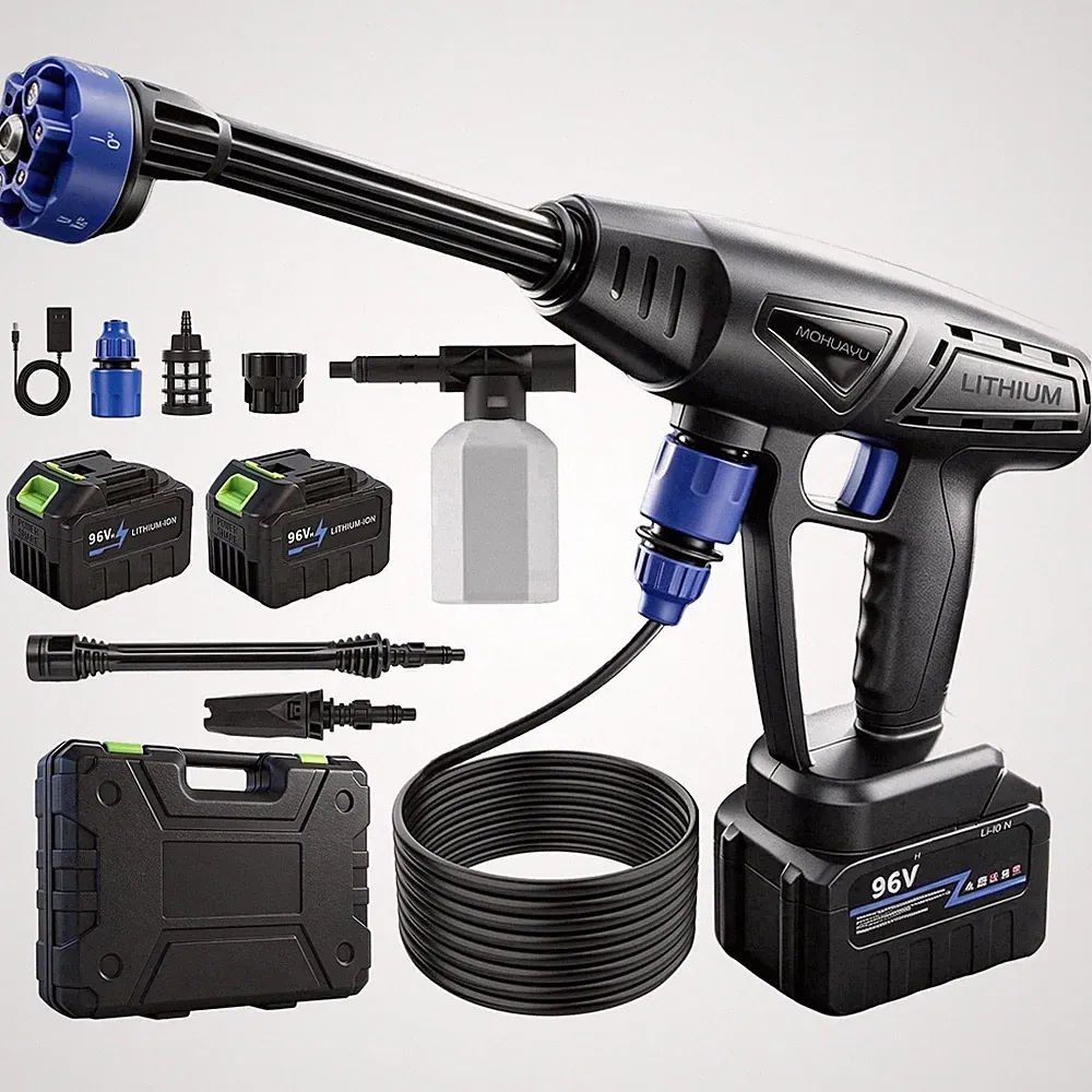 MQHUAYU Cordless Pressure Washer, 1000PSI, Adjustable 6-in-1 Multi-Function and