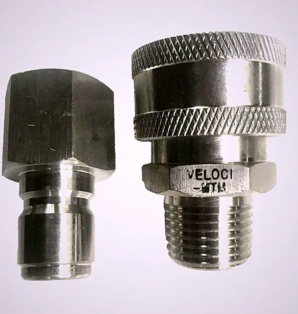 MTM 1/2 NPT -1/2 Male Quick Connect SS Coupler Set 24.0066 Hydro Excavating