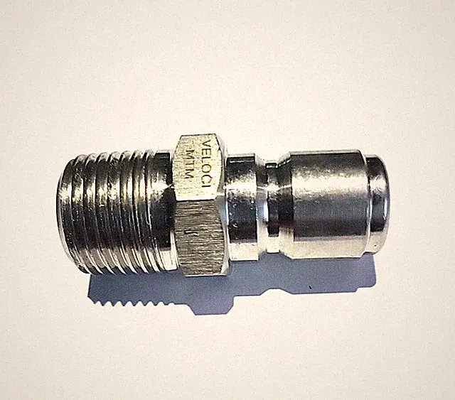 MTM 1/2 NPT -1/2 Male Quick Connect SS Plug Hydro Excavating 24.0084
