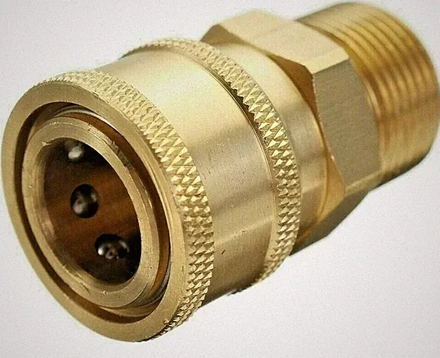 MTM 3/8 Coupler X M22 Male 15mm Twist Connect Pressure Washer (Non Standard )