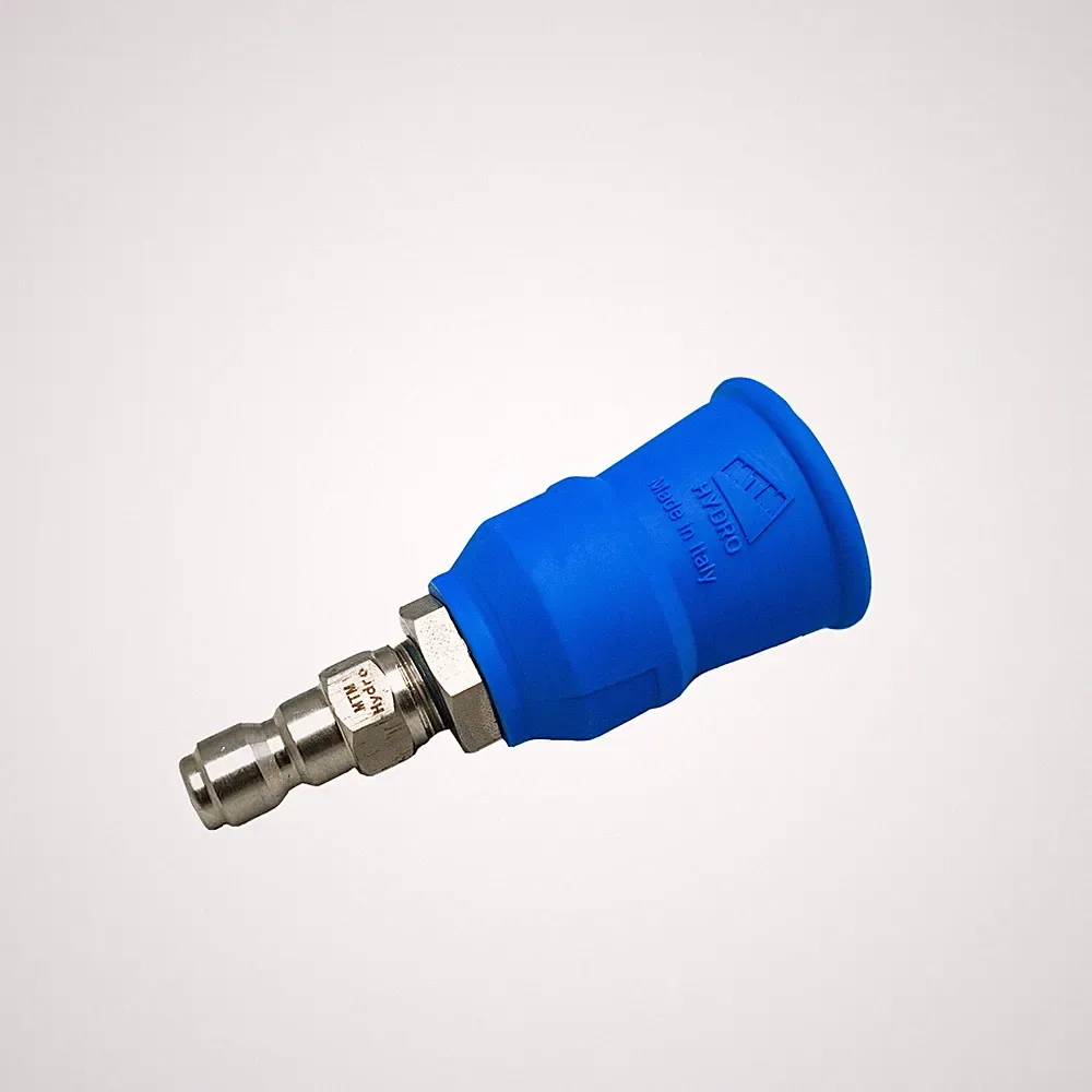 MTM Acqualine Blue Pressure Washer Nozzle - SS 25 Degree 4.0 Nozzle & QC Plug