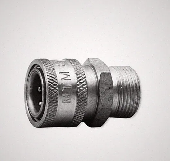 MTM Hydro - 24.5021 - COUPLER STAINLESS STEEL 3/8 Quick Connect X M22 Male 14mm