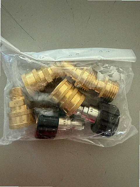 MTM Hydro 7 piece Brass Hose Adapter KIT - NEW