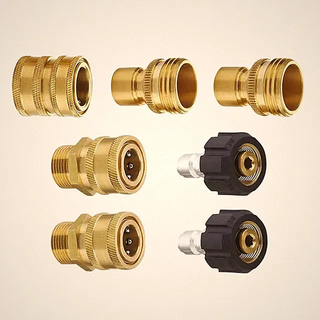 MTM Hydro Hose Adapter 7 Piece Pressure Washer Quick Connect Fittings Kit