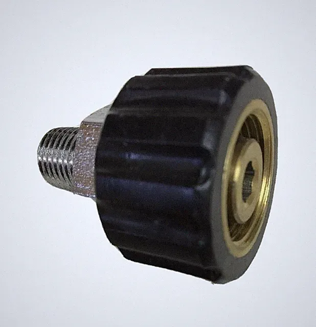 MTM Hydro M22 /14mm Twist Connect X 3/8 Male NPT Karcher Style Twist Connect