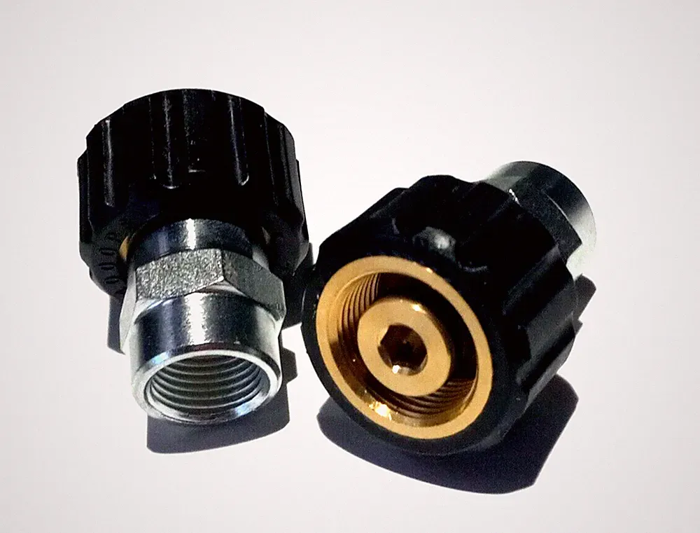 MTM Hydro M22-14mm X 3/8 NPT Pressure Washer Twist Connect 2-pack- Heavy Duty