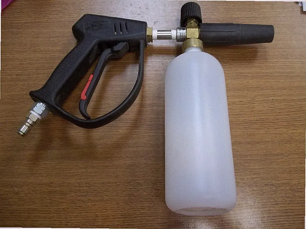 MTM HYDRO M407 FOAM FOAMING GUN CANNON PRESSURE WASHER NEW W/ BOTTLE