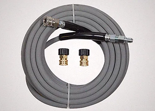 MTM Hydro Parts Kobrajet Gray Pressure Washer Hose Premium Kit 5 - 50' 4000psi
