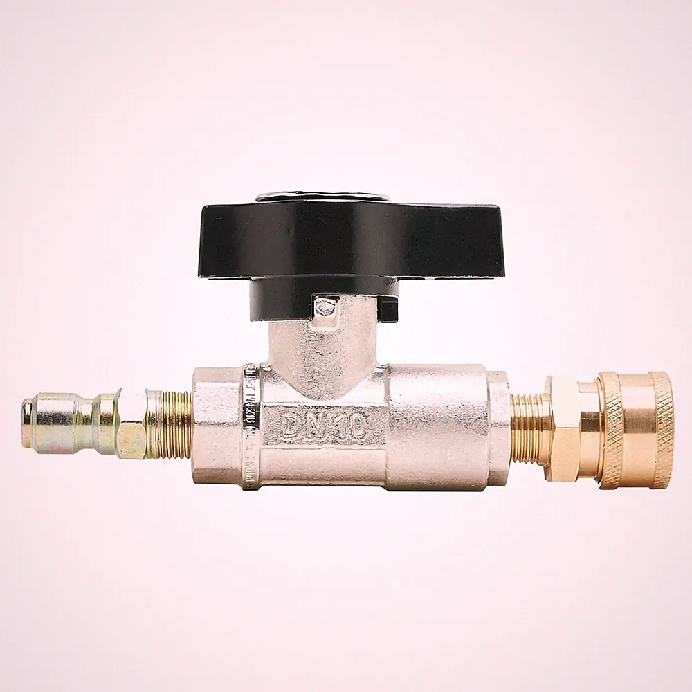MTM Hydro Plated Brass Pressure Washer Ball Valve B Fittings 3/8 in