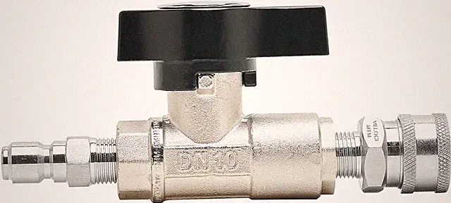 MTM Hydro Plated Brass Pressure Washer Ball Valve, with SS Fittings, 3/8 in | 30