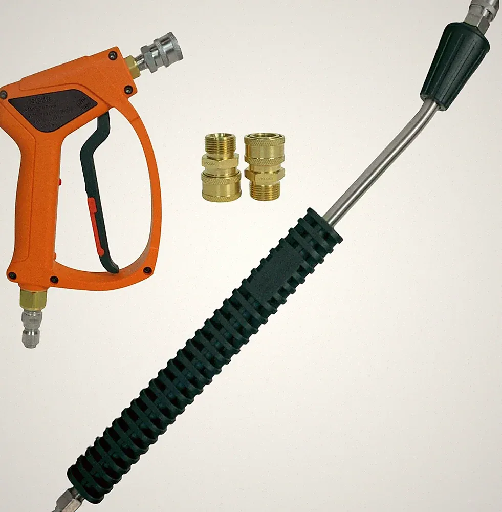 MTM Hydro SG35 Orange Pressure Washer Spray Gun Kit -20" Lance, Commercial-Grade
