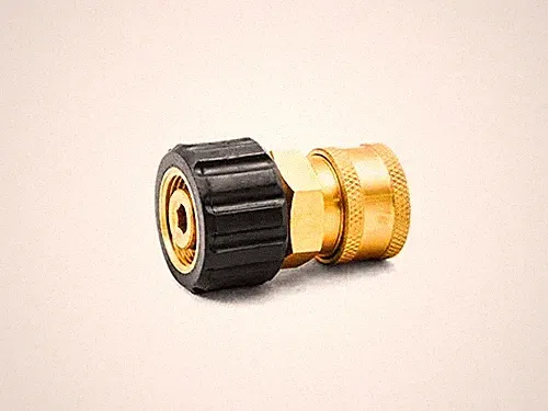 MTM Pressure Washer 3/8" Coupler X M22F x 14mm Metric Twist Connect Adapter 14mm