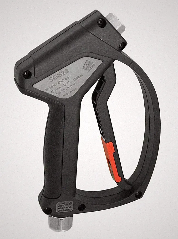MTM SGS28 Stainless Steel Pressure Washer Gun SS Swivel Inlet/ Harsh Chemicals