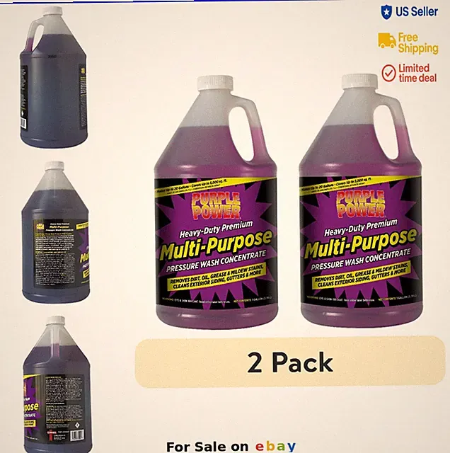 Multi-Purpose Cleaner Concentrate Pressure Wash 1 Gallon Heavy Duty Siding