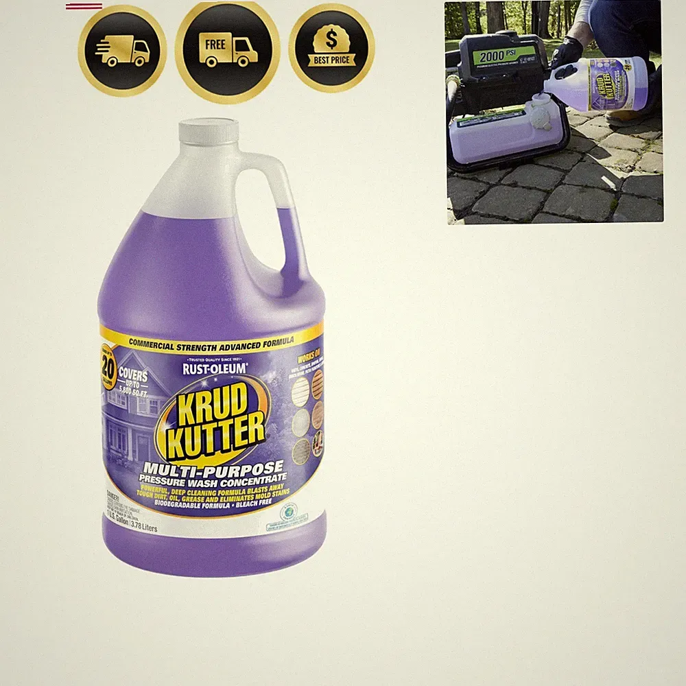 Multi-Purpose Pressure Washer Concentrate & Manual Use Outdoor Cleaner | Deep...
