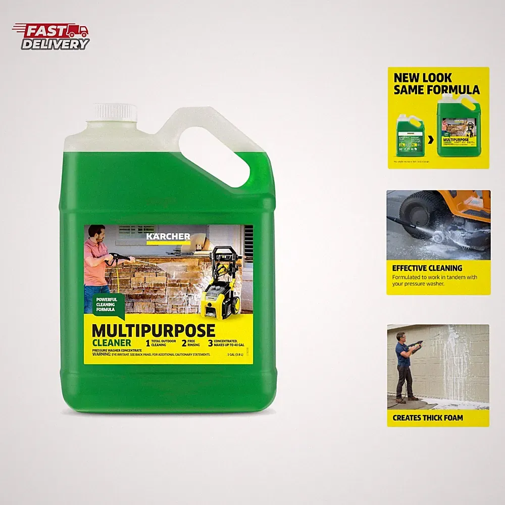 Multi Purpose Pressure Washer Detergent, Removes Dirt and Grime from Fences,...