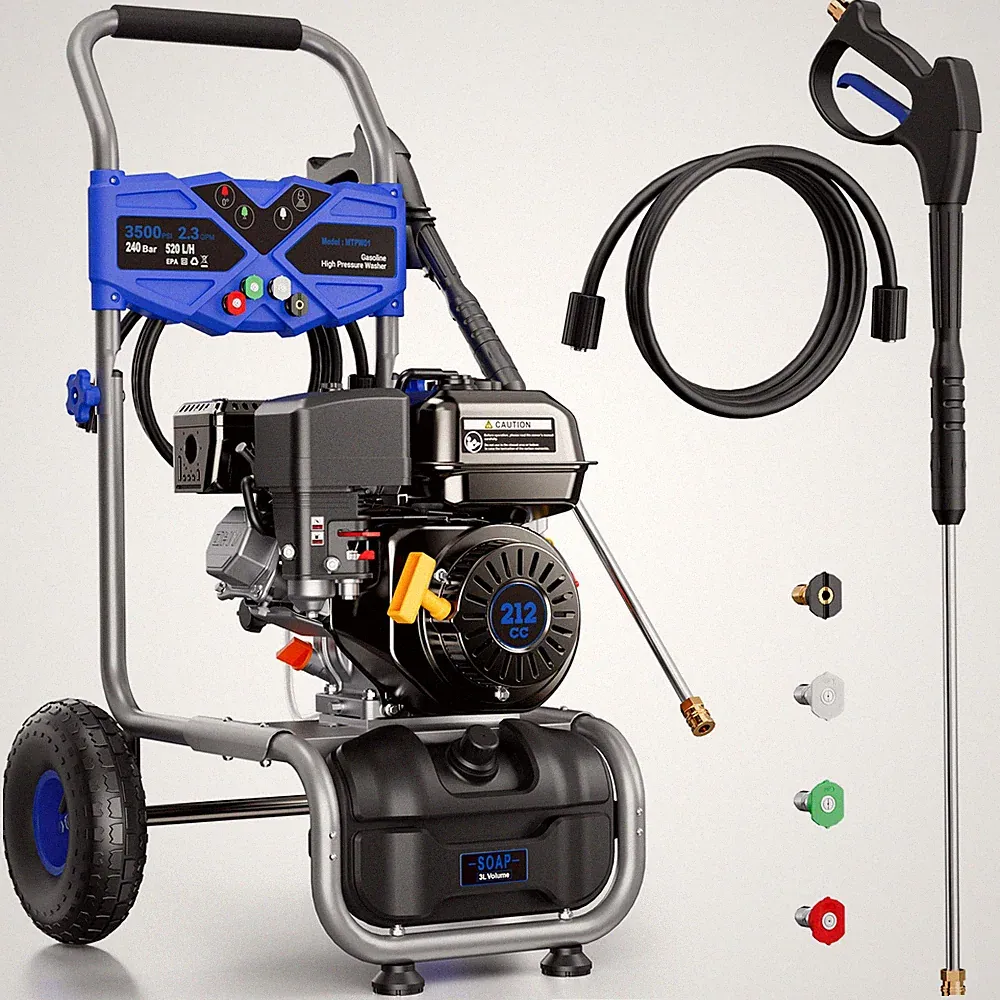 Mutaomay Cold Water Pressure Washer Gasoline Power Washer 3500PSI 2.3GPM 212CC