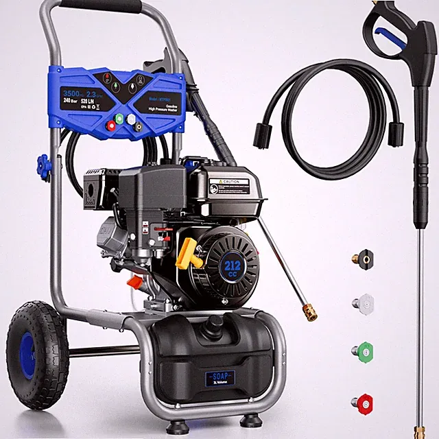 Mutaomay Cold Water Pressure Washer Power Washer 3500PSI 2.3GPM 212CC Soap Tank
