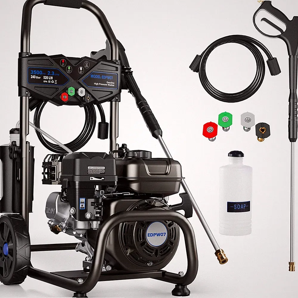 Mutaomay Gas Powered Portable Pressure Washer 3500PSI 2.3GPM 25ft Hose&4 Nozzle